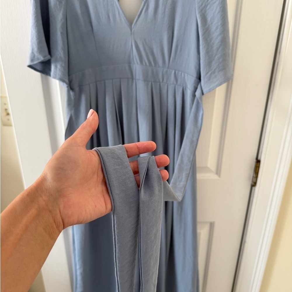 She + Sky Light Blue Jumpsuit - Picture 3 of 6